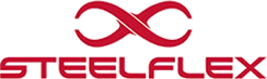 Logotipo da Steelflex empresa atendida pelo palestrante de vendas Walter Coelho.